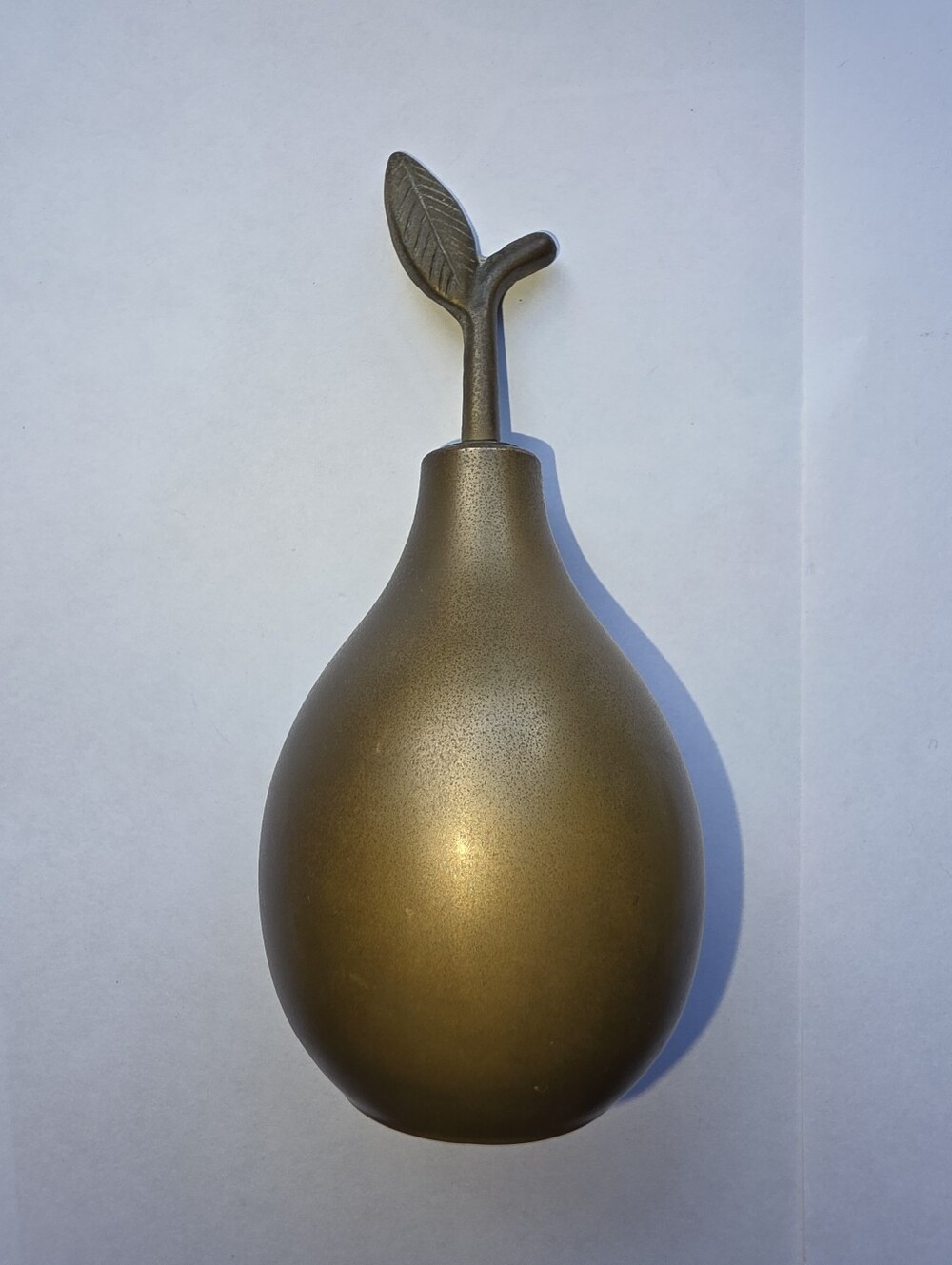 Vintage Brass Pear Bell Home Accent Decor Decoration Shelf Display Brass FLAWS